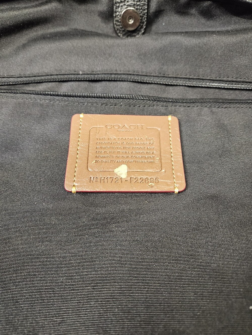Coach Bear Nylon Tote Bag - Picture 13 of 16